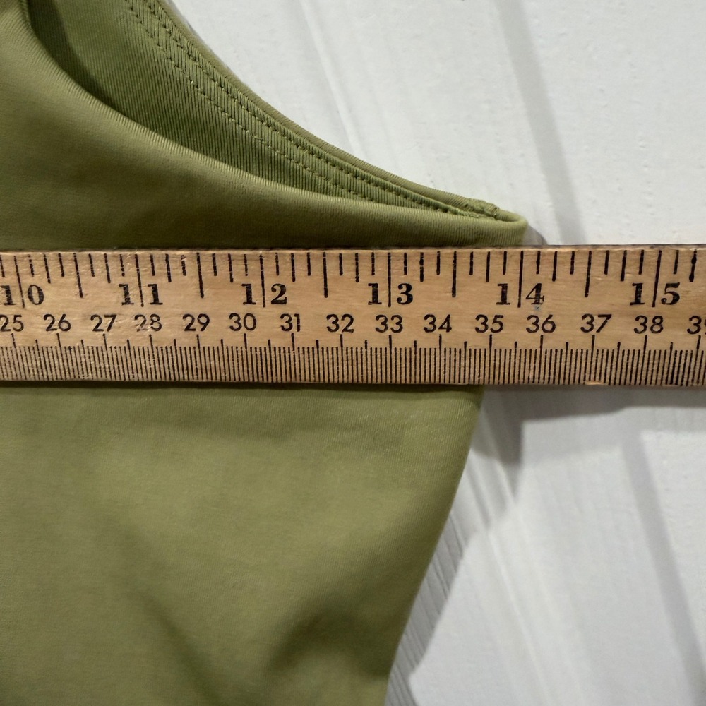 All in Motion Olive Green Short Bodysuit Brushed Sculpt Athletic Romper Small - Picture 5 of 8